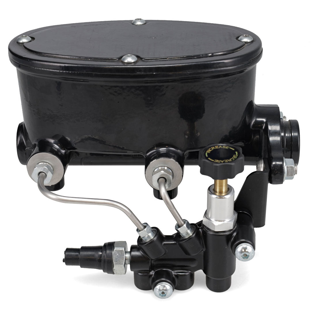 Stainless Brake Line Kit for Billet Master Cylinder & Adjustable Proportioning Valve, Left or Right