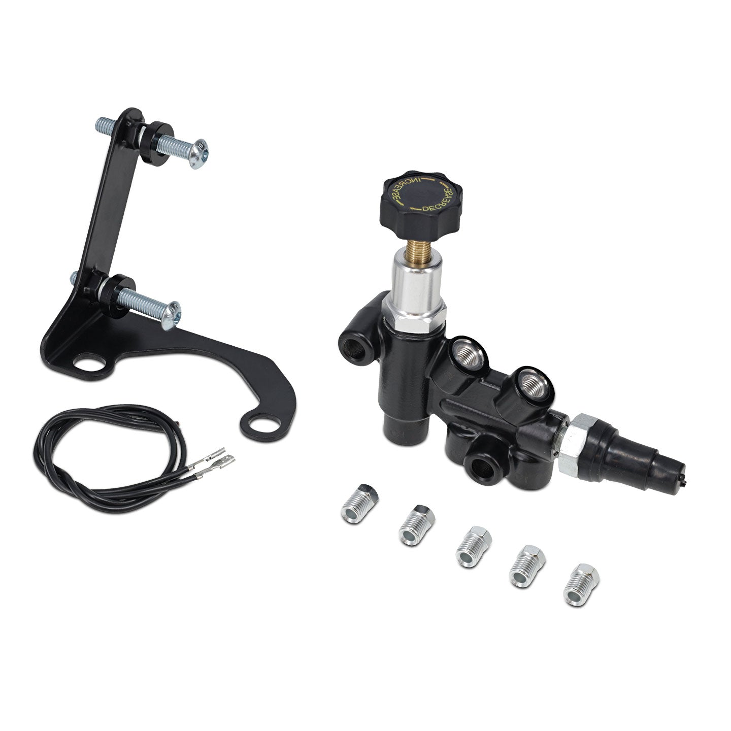 Adjustable Proportioning Valve with Master Cylinder Mount Bracket