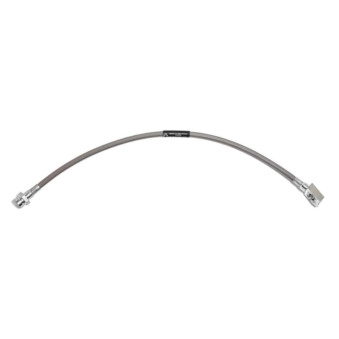 Front Outer Brake Caliper Hose w/ CHEVY Conversion - Braided Stainless, Disc