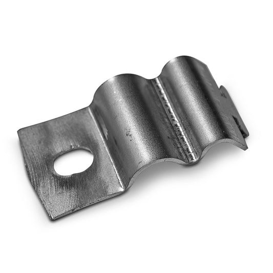 Bronco speedometer cable and parking brake bracket with mounting hardware, side view
