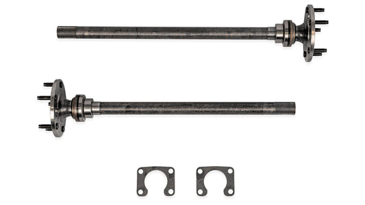 Heavy-duty steel axle shafts with 35 splines, side view