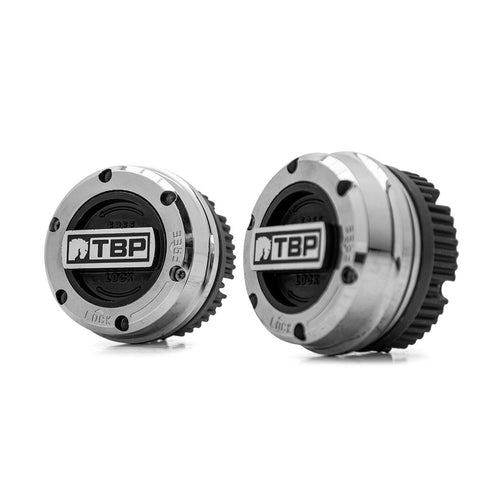 TBP Premium Locking Hubs, Chrome, 1966-96 Ford Bronco