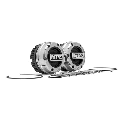 TBP Premium Locking Hubs, Chrome, 1966-96 Ford Bronco