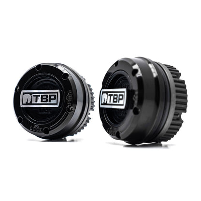 TBP Premium Locking Hubs - Black, 1966-96 Ford Bronco