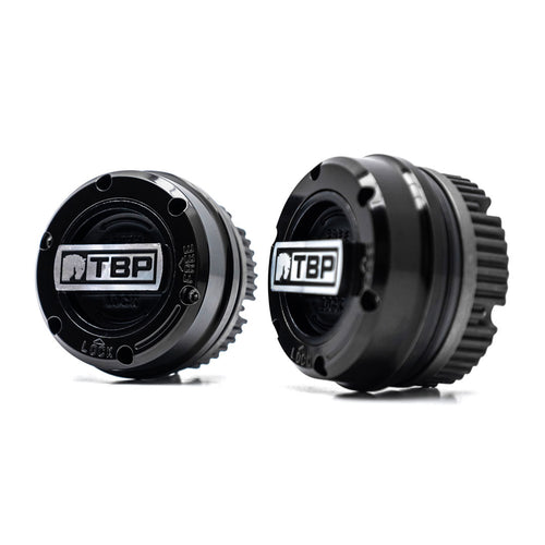 TBP Premium Locking Hubs - Black, 1966-96 Ford Bronco