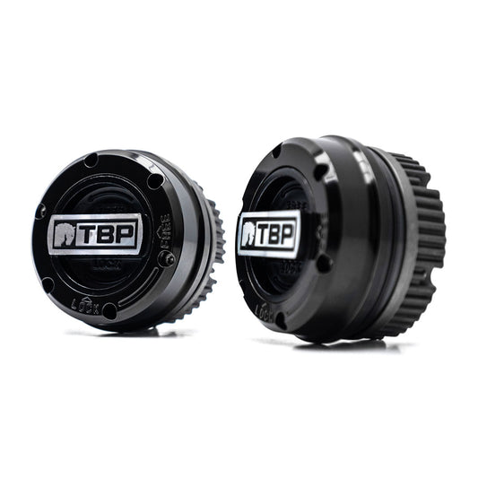 TBP Premium Locking Hubs - Black, 1966-96 Ford Bronco