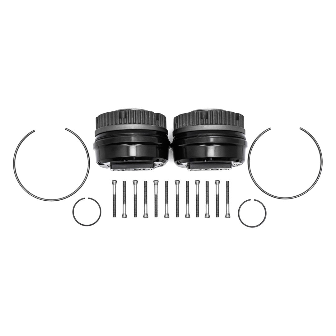 TBP Premium Locking Hubs - Black, 1966-96 Ford Bronco