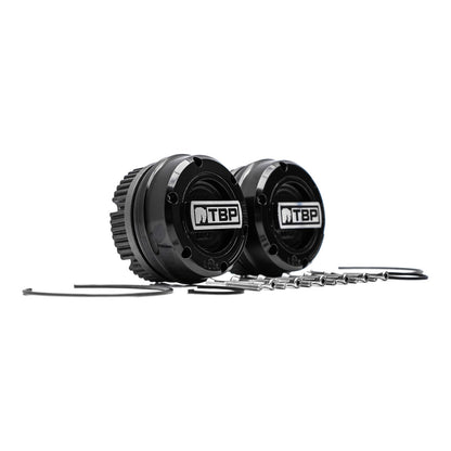 TBP Premium Locking Hubs - Black, 1966-96 Ford Bronco