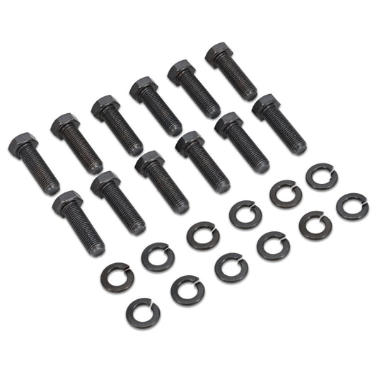 Steel disc brake conversion kit with six-bolt spindle, side view