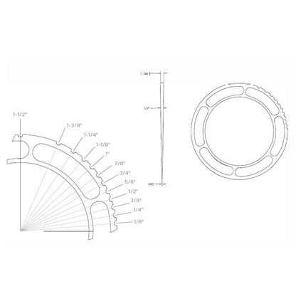Camber Shim for 6 Bolt Spindle, Each