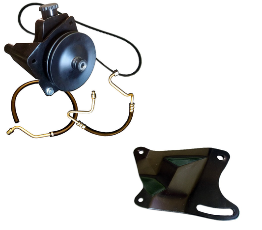 Power Steering Pump Kit w/Hoses & Tensioner - O-Ring Style (289/302/351)