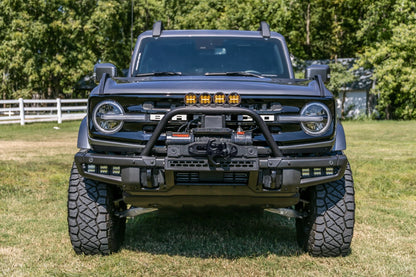 Safari Bar w/6.5 Inch Round LED for OE Modular Bumper, 2021+ Ford Bronco