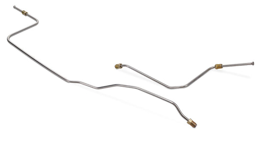 Stainless steel brake lines for Dana 30 axle, close-up detail
