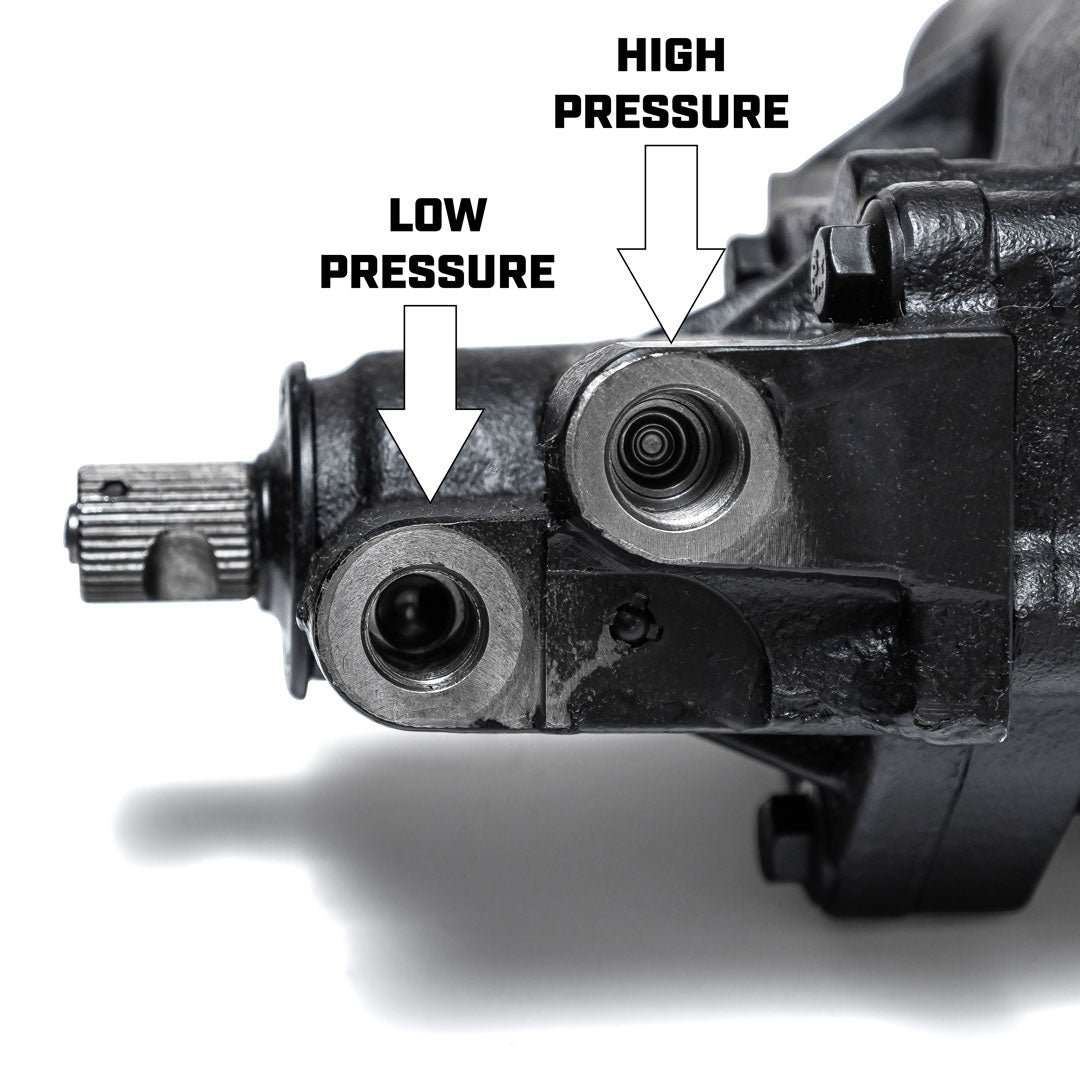 Power Steering Conversion Box w/Hoses - 3.75 Turns Lock to Lock