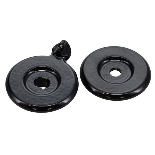Factory AM Radio Knob Bezel Pair