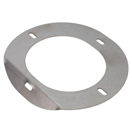 Stainless steel J-shift transfer case boot retainer for Ford Bronco, side view