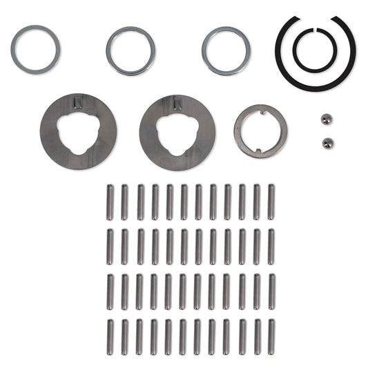 Jeep transfer case rebuild kit with seals and bearings, front view