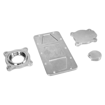 Polished Billet Aluminum Dress Up Kit for Dana 20 Transfer Case, 1966-77 Ford Bronco, BLEM AA