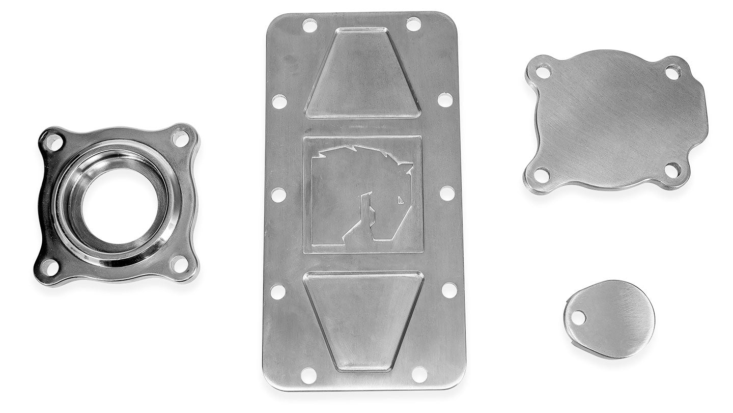 Polished Billet Aluminum Dress Up Kit for Dana 20 Transfer Case, 1966-77 Ford Bronco