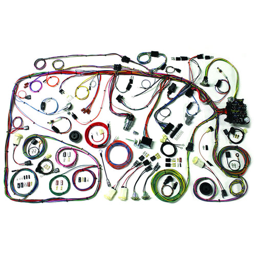 Classic update wiring harness kit with color-coded wires, front view