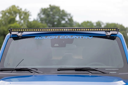 50" LED Light Kit, Upper Windshield, Black Single Row, 2021+ Ford Bronco