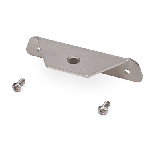 Stainless steel flag mount for Ford Bronco trail sight, side view
