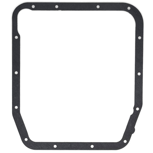 Black rubber oil pan gasket for automatic transmissions, close-up view