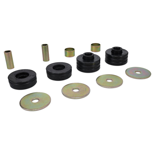 Bronze transfer case mounts with rubber bushings, side view