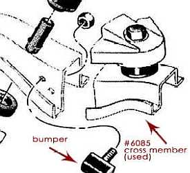 Transmission Crossmember, 3-speed Manual or C-4 Automatic, Used