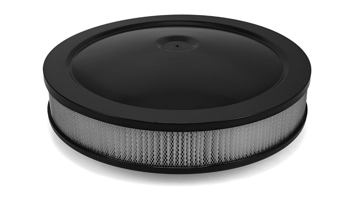 12" Black Air Cleaner for HEI Distributor, 1966-77 Ford Bronco