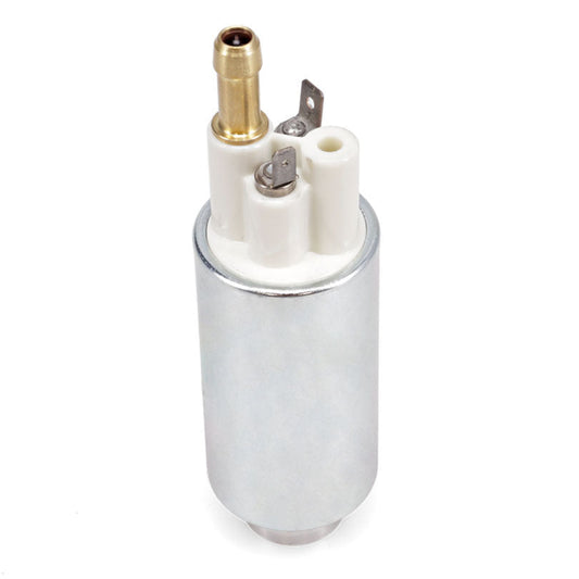 23-gallon in-tank fuel pump with carburetor fittings, side view