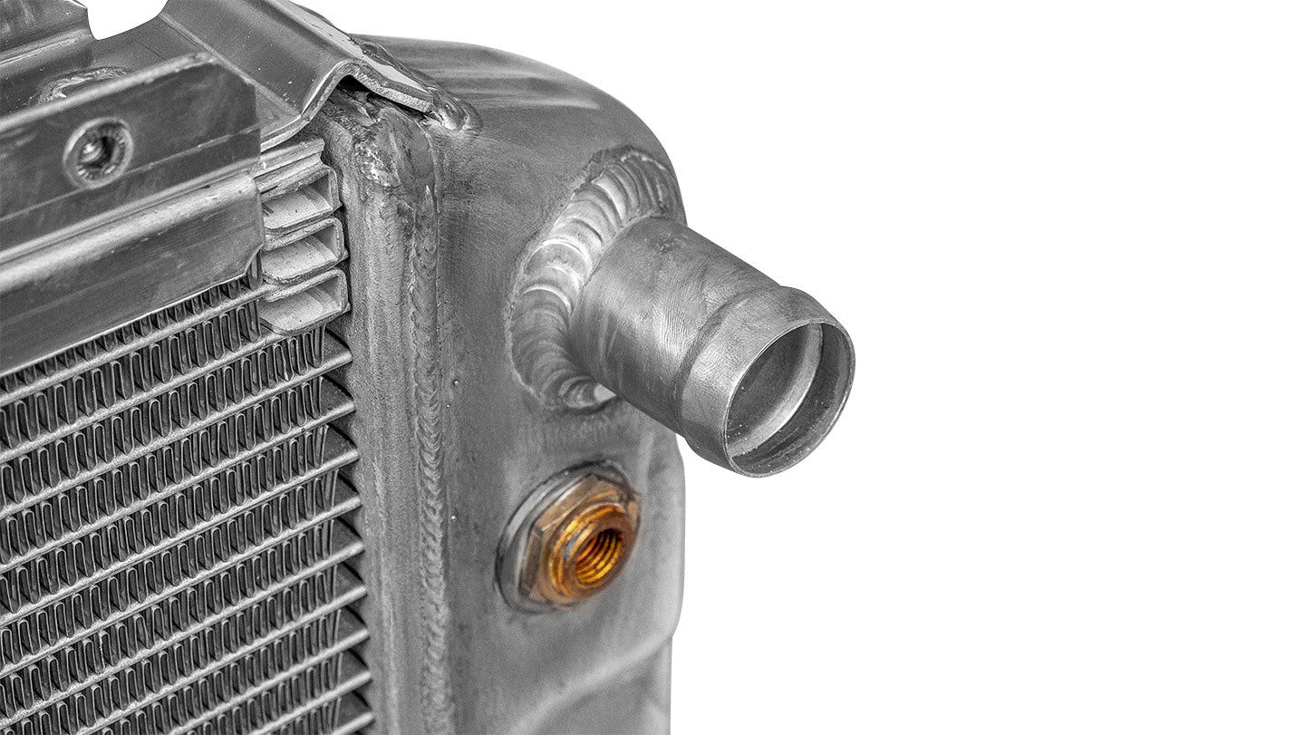 Reverse Flow 3-Core Aluminum Radiator for Early Bronco - SBF V8 w/EFI