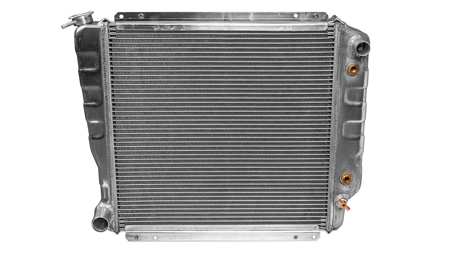 Reverse Flow 3-Core Aluminum Radiator for Early Bronco - SBF V8 w/EFI