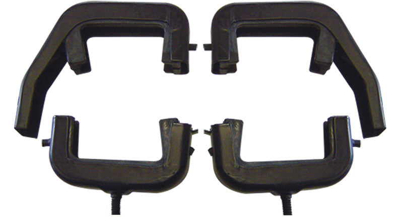 1966-77 Ford Bronco Black Radiator Brackets