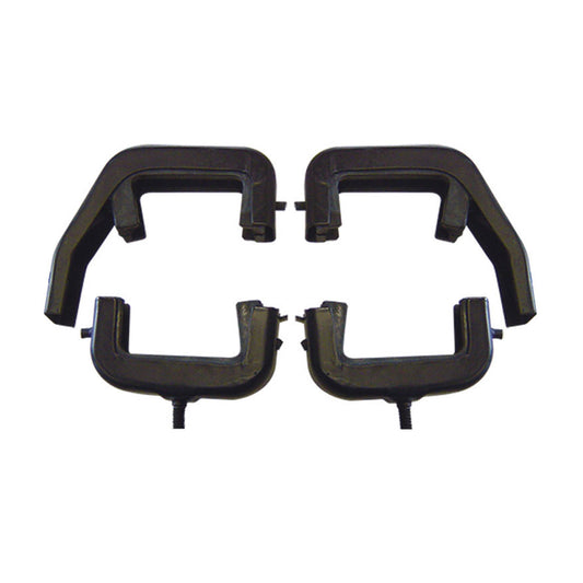 Black 3-Core V8 Radiator Mounting Brackets