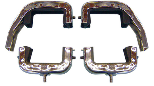 Radiator Brackets & Bushings - 3 Core, Stainless Steel