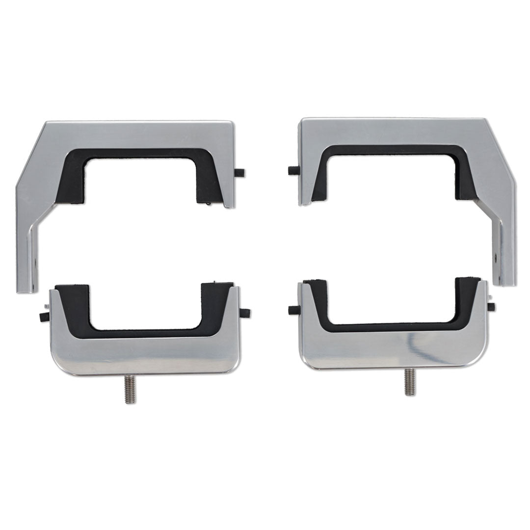 Polished Billet Aluminum Radiator Brackets & Bushings, 289/302/351W V8
