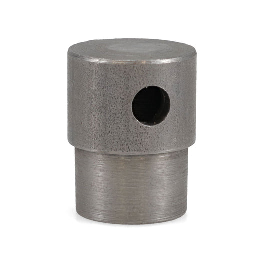 Bronze exhaust manifold choke stove plug with threaded base, side view