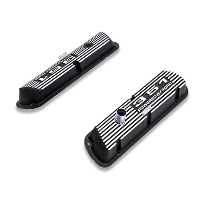 Black 351 Script Aluminum Valve Covers, Ford 351W