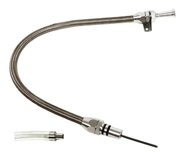 AOD Oil Pan Dipstick, Braided Stainless, 39 1/4 inch