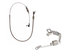Throttle Cable & Mounting Bracket Kit for Carburetor - Stainless Steel, v8