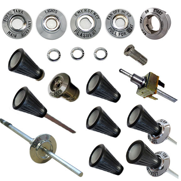 Dash Knob & Bezel Kit - OE Style, 66-67