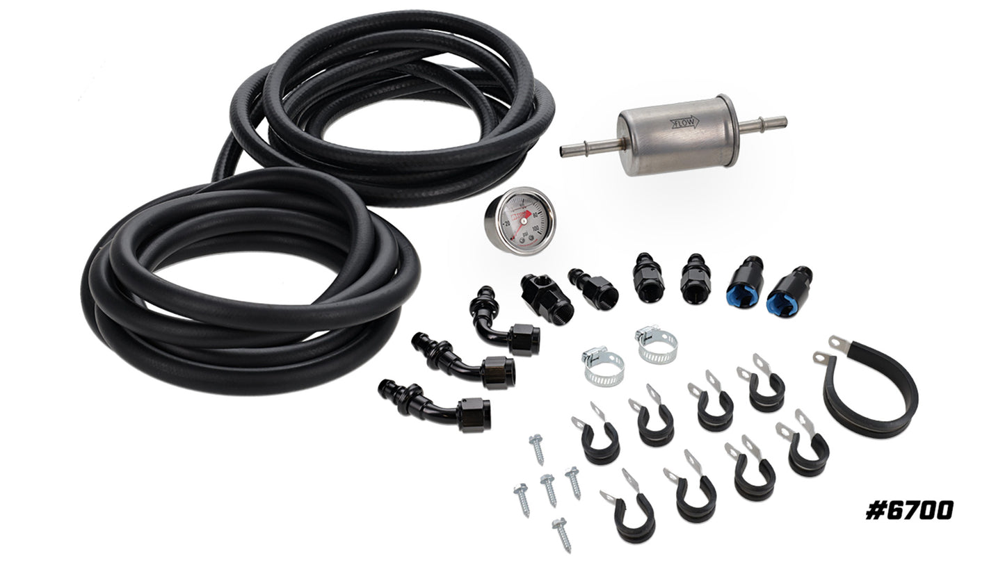 Fuel Hose & Adapter Kit for FiTech/Holley Sniper & 23 Gal EFI Tank