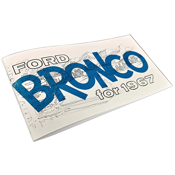 1967 Ford Bronco Owner's Manual - Reprint 