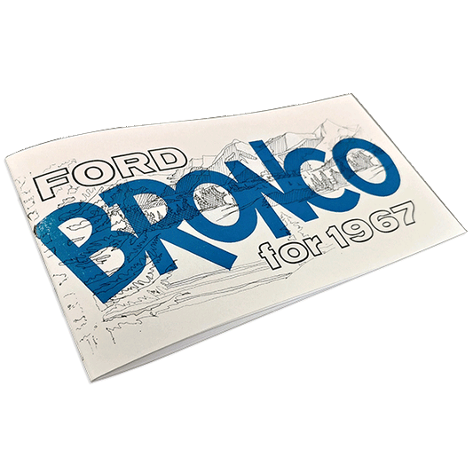 1967 Ford Bronco Owner's Manual - Reprint 