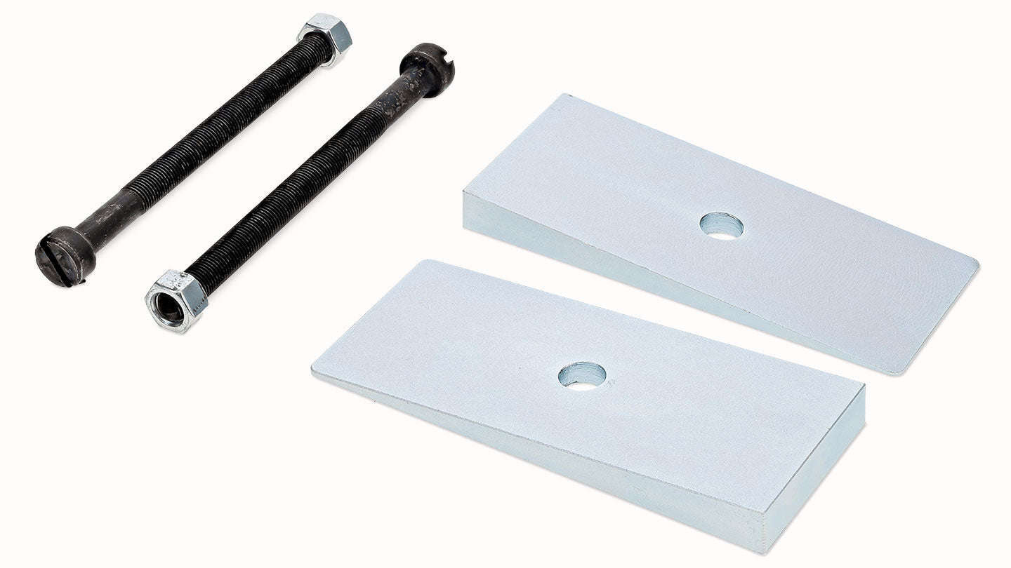 2.25" Wide Leaf Spring Shim Kit, 2°, 4°, or 6°, 1966-77 Ford Bronco