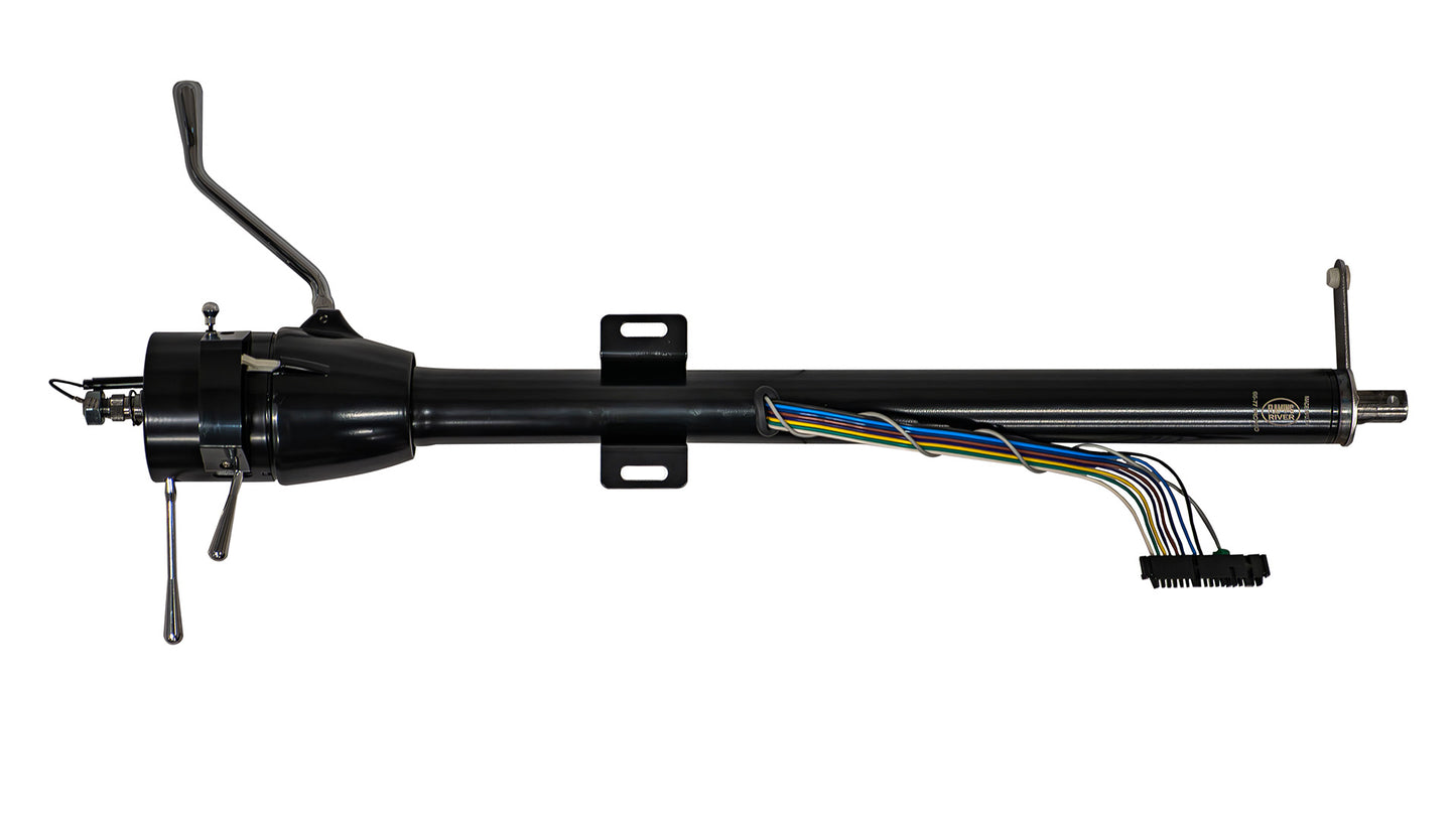 Black Tilt Steering Column, Automatic, 1966-77 Ford Bronco