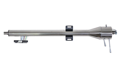 Polished Stainless Tilt Steering Column, Floor Shift Style