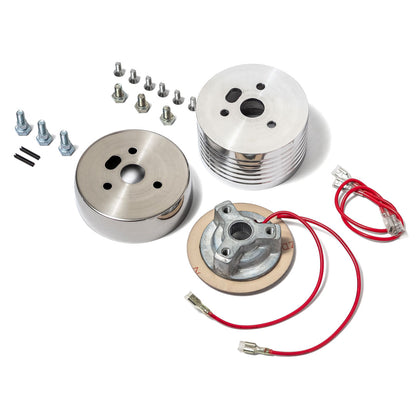 Polished Steering Wheel Hub and Adapter
