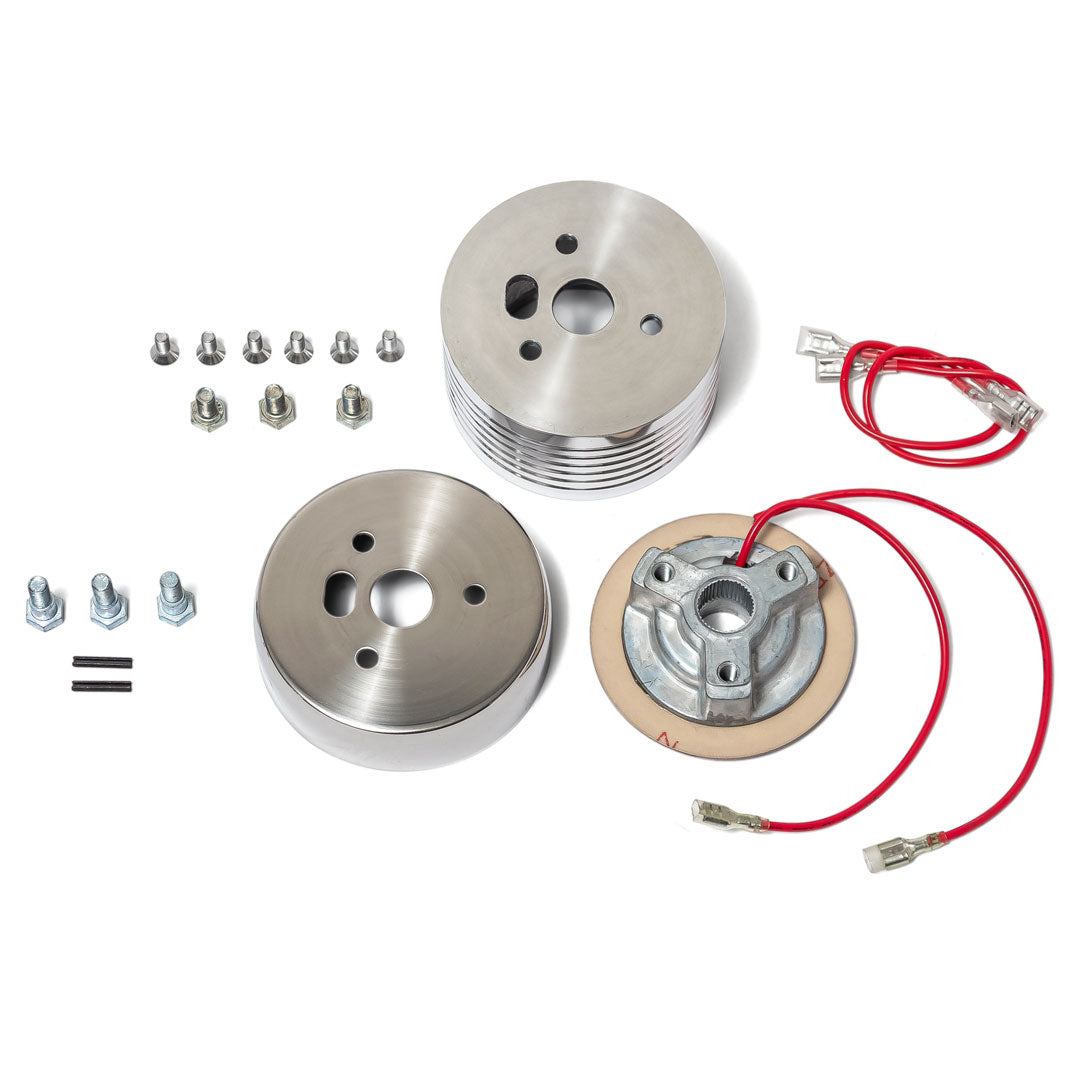 Polished Steering Wheel Hub and Adapter